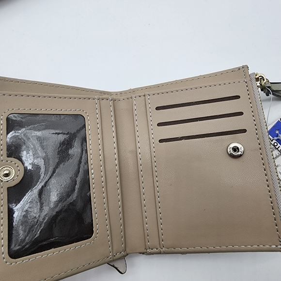 NWT Woodlawn Animals Moveable Tails Grey Small Bifold Wallet - Picture 12 of 16
